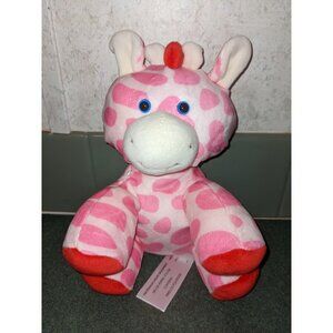 Animal Adventure Giraffe Plush Pink Spotted Stuffed Animal Toy Valentine's Day